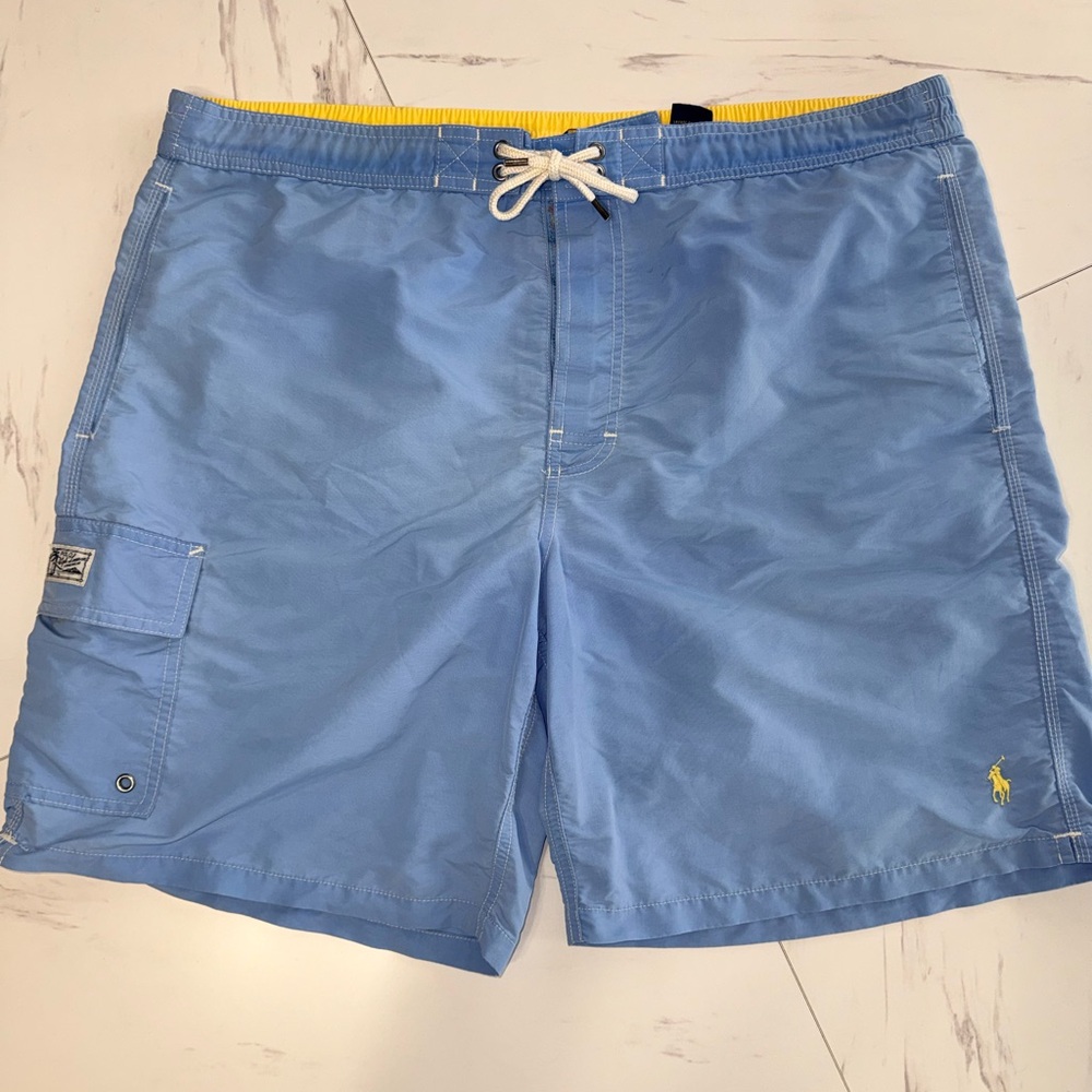 Polo Ralph Lauren Swim Shorts Trunks Board Blue Mens Size: XL